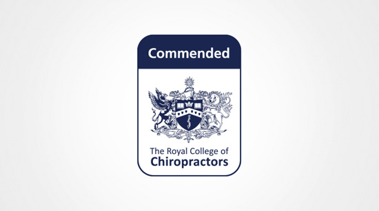 Commended by the Royal College of Chiropractors